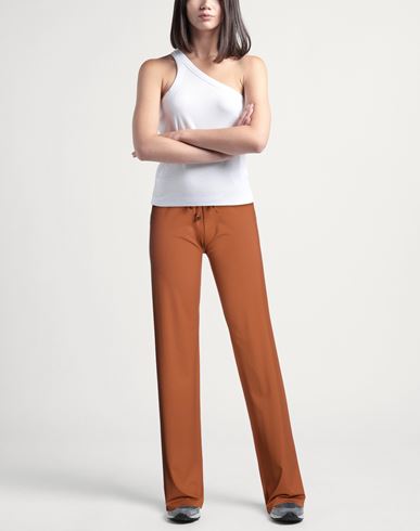 Woman Pants Tan Size L Polyamide, Elastane