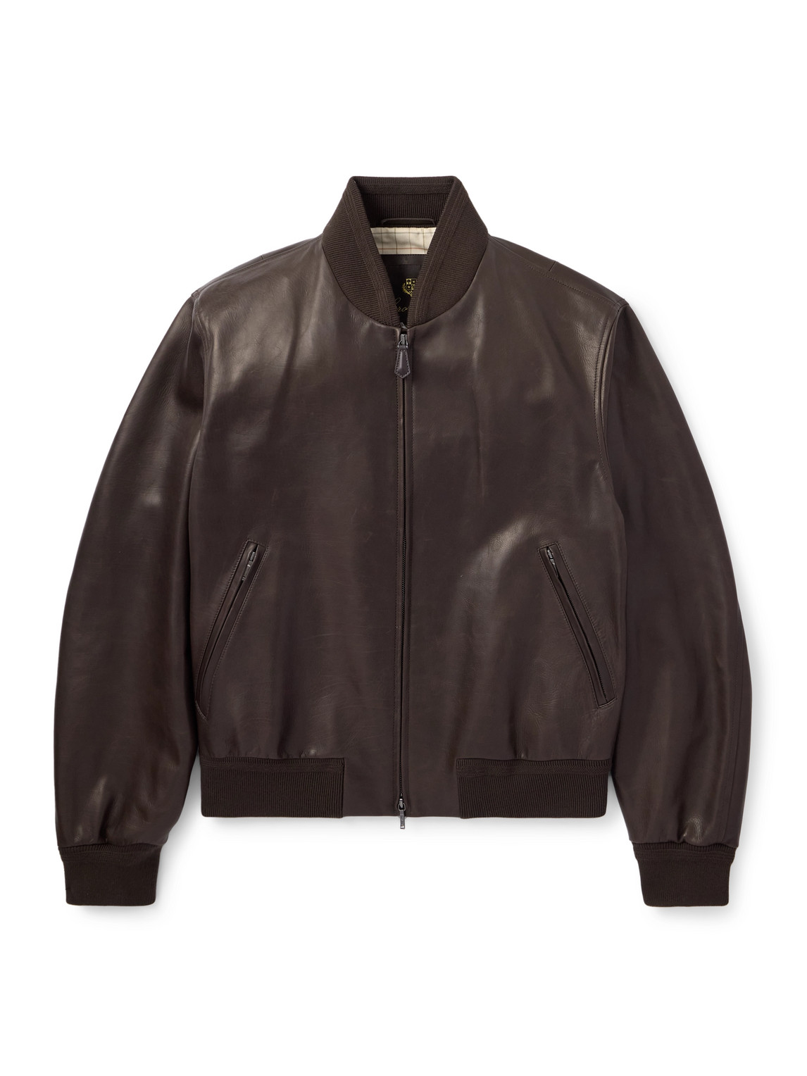 Leather Bomber Jacket