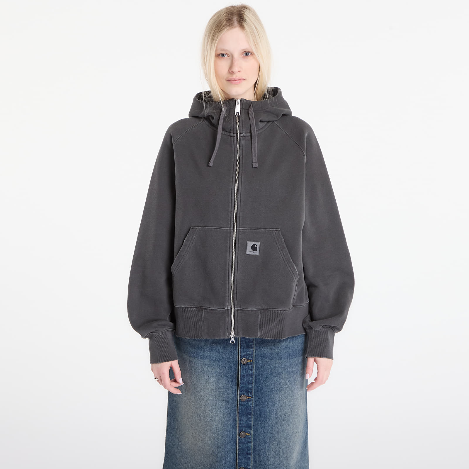 Sweatshirt Carhartt WIP W' Hooded Torion Jacket Black
