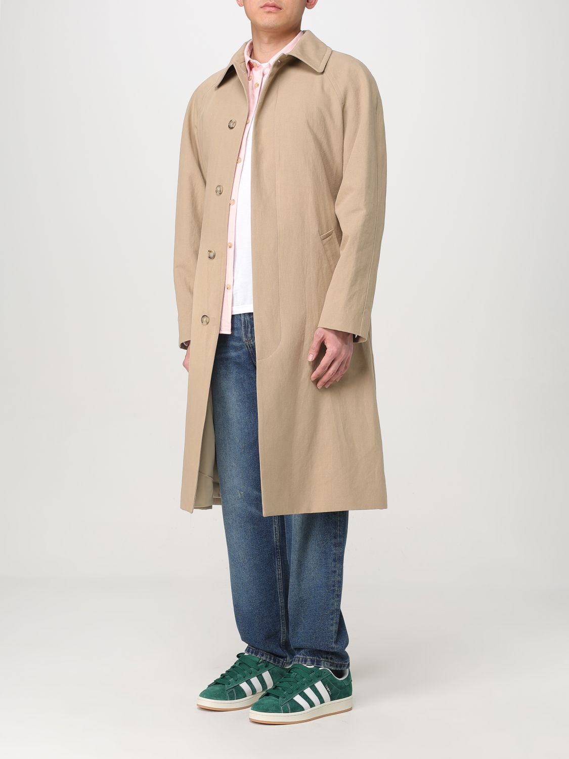 Coat A. P.C. Men color Beige