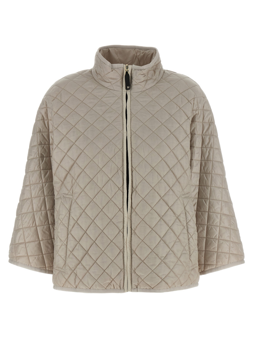 Grey Delfina Quilted Jacket