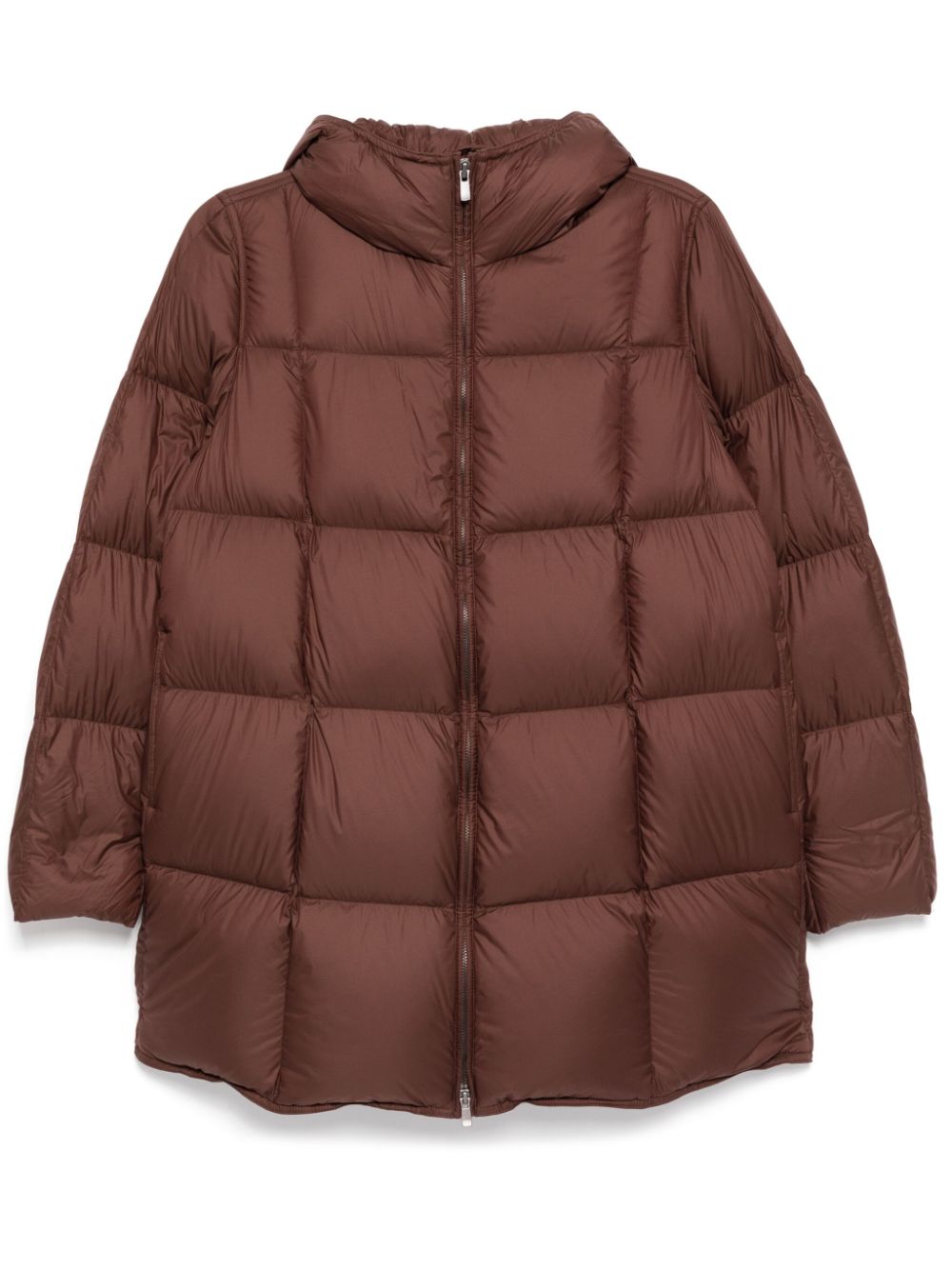 Hooded puffer jacket - Black