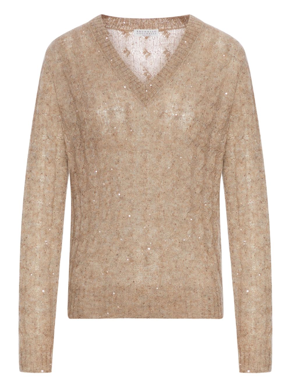 V-neck sweater - Brown