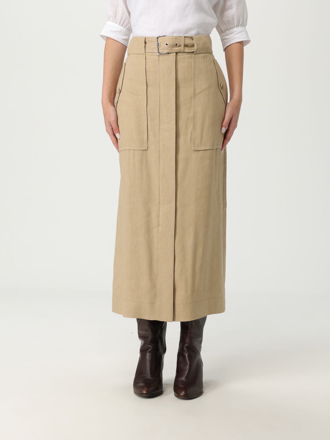 Skirt Woman color Beige