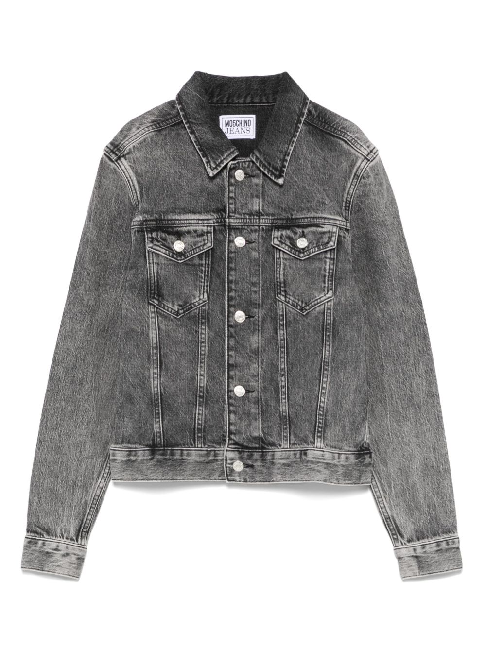 MOSCHINO JEANS buttoned denim jacket - Black