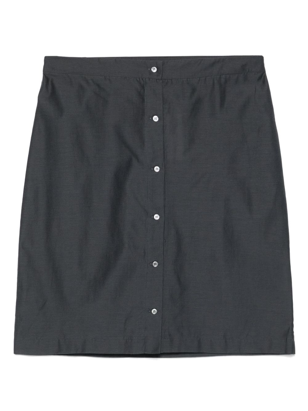 Button-front mini skirt - Grey