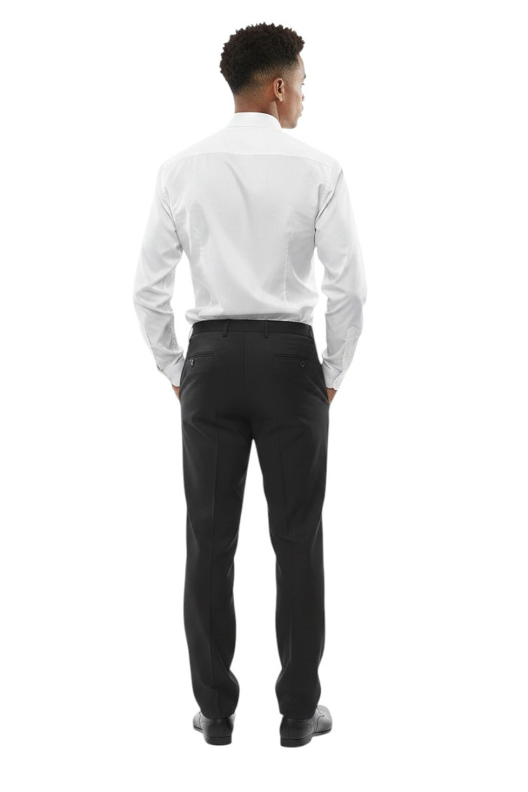 Black Flat Front Pants