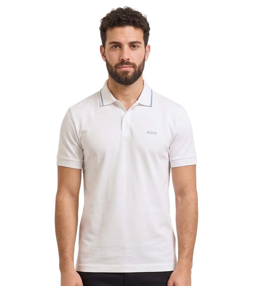 White Shirt Collar Polos