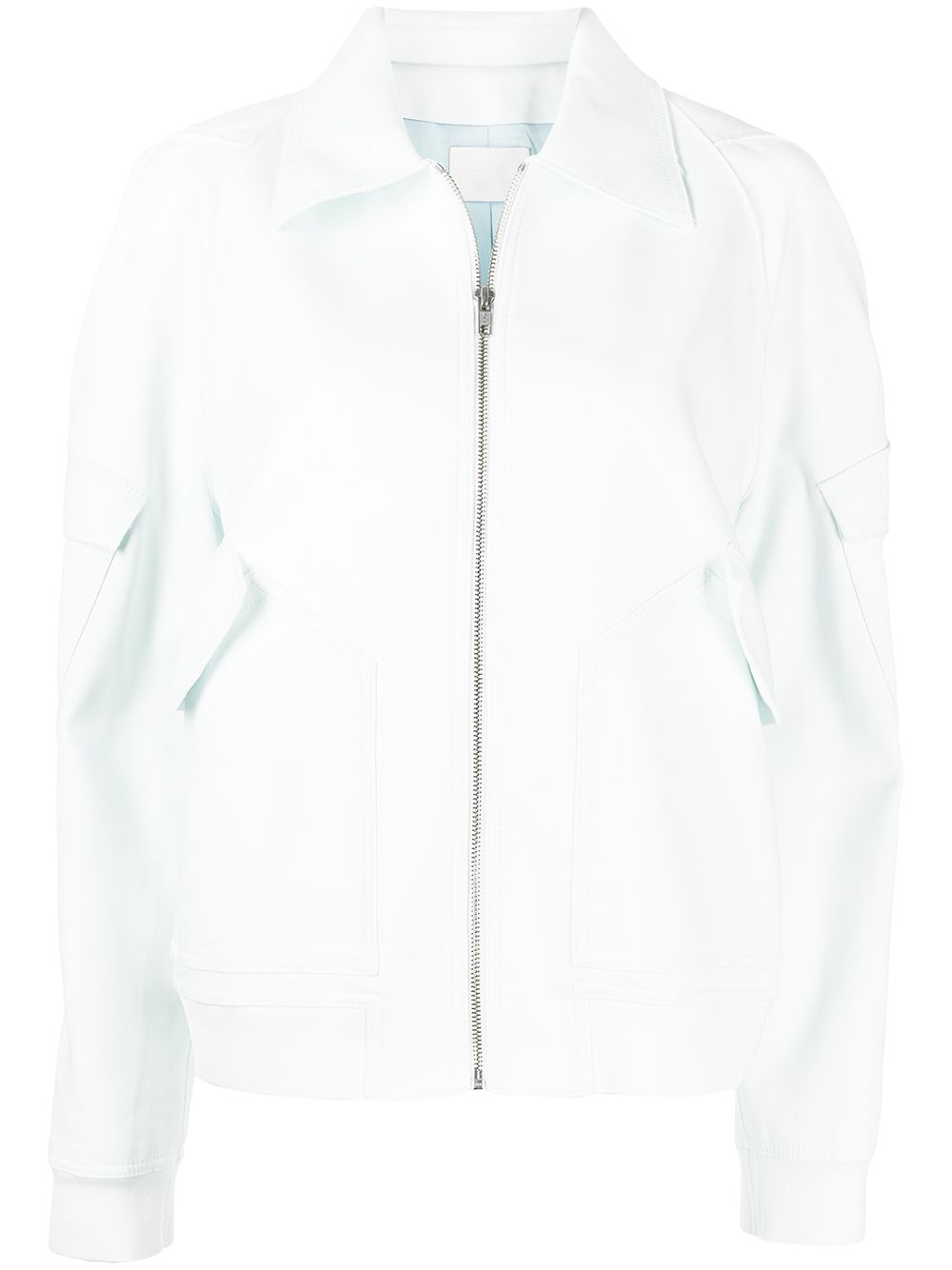 Zip-up fitted bomber jacket - Blue