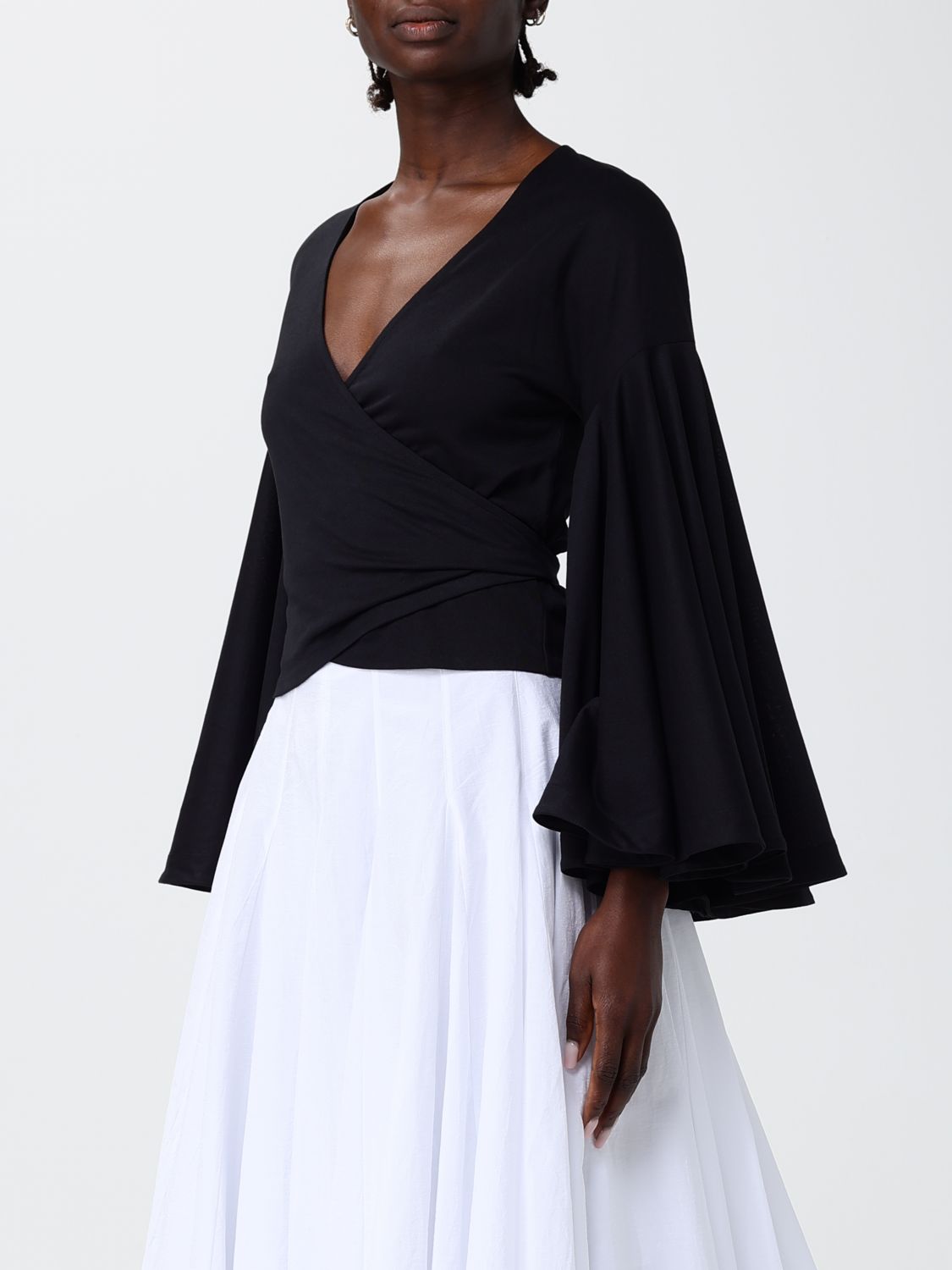 Top Woman color Black