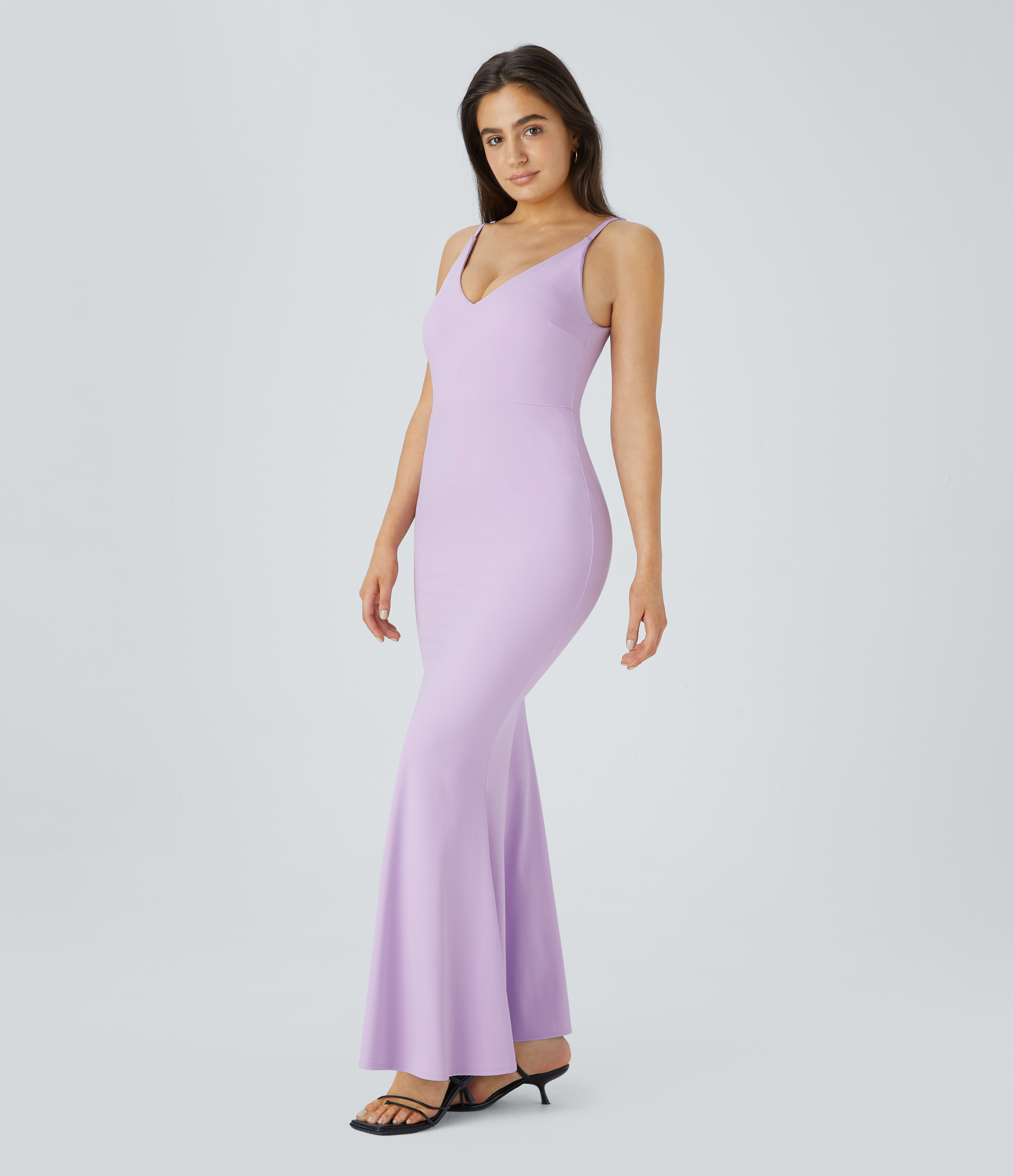 SoftlyZero™ Airy Maxi Mermaid Slip Cool Touch Dress-UPF50+ Casual Dress - Pink Orchid