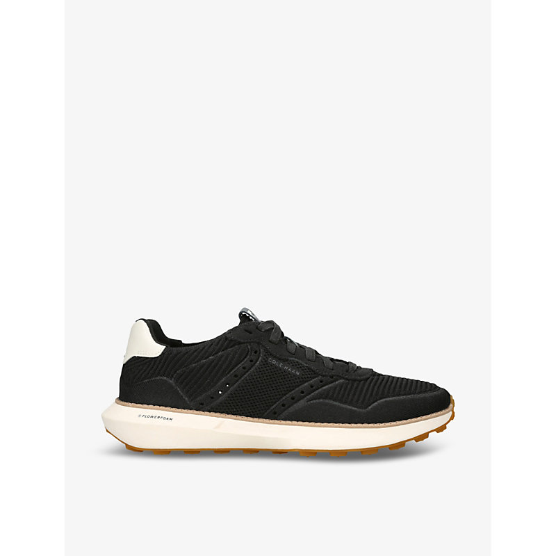 Mens Black GrandPrø Ashland Stitchlite Knitted Low-top Trainers 7
