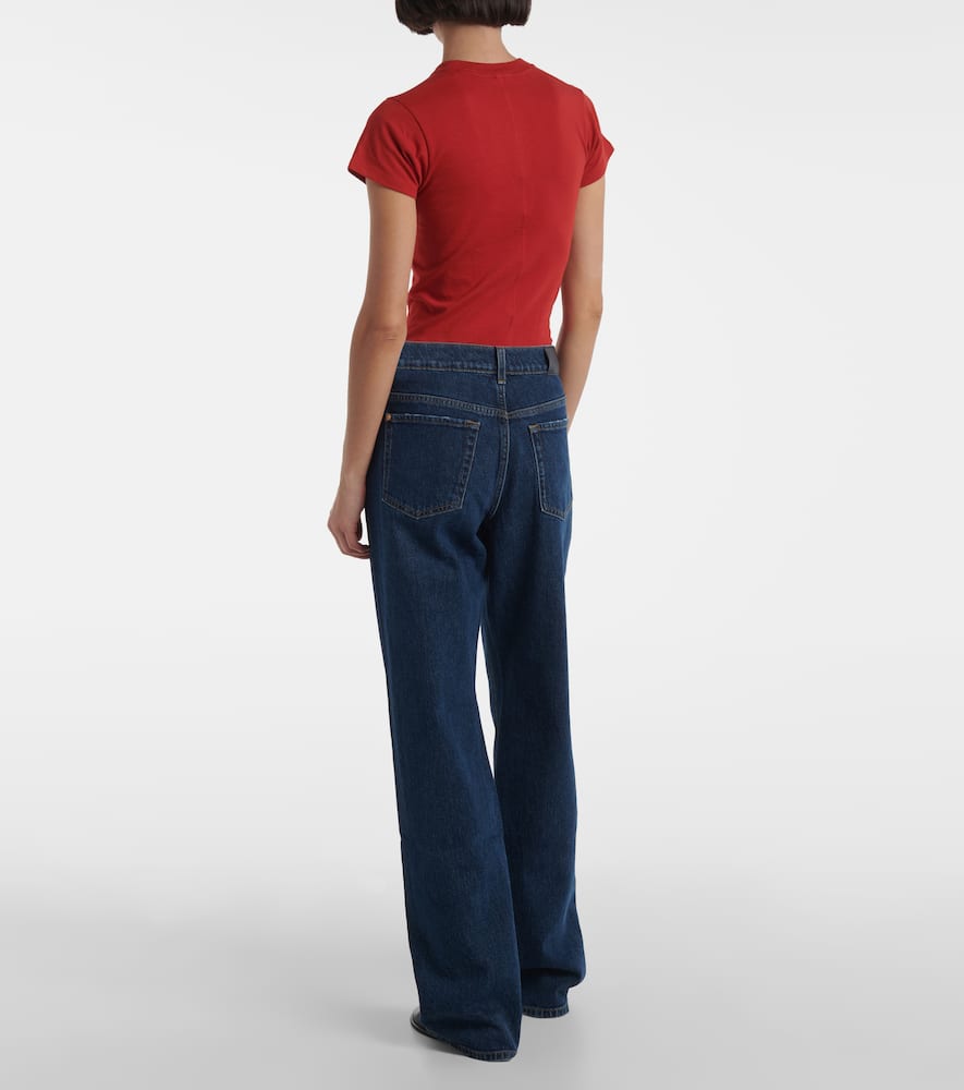 High-rise flared jeans