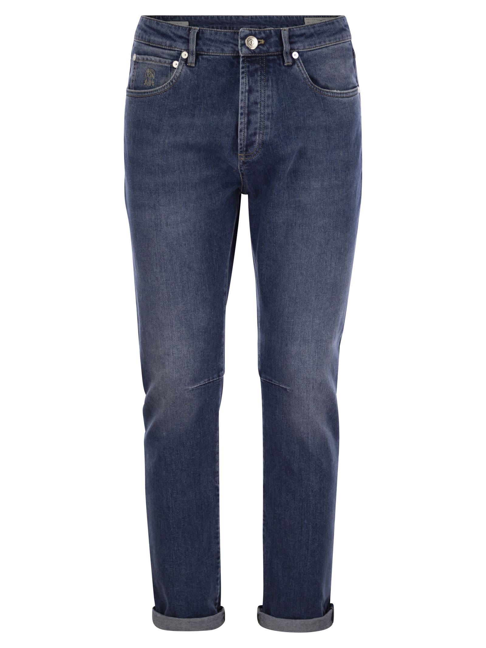 Leisure-fit straight-leg jeans - Blue