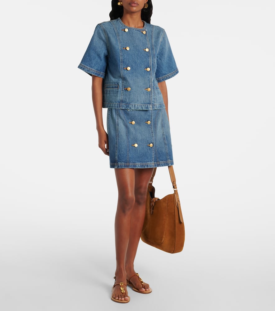 Clara denim miniskirt