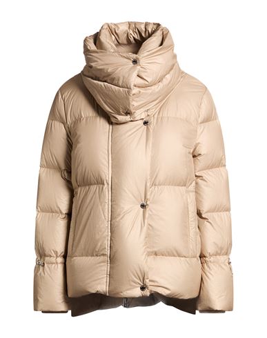 Woman Puffer Beige Size 2 Polyamide, Virgin Wool