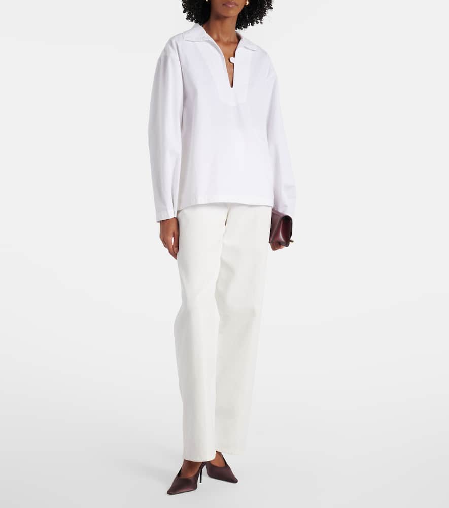 High-rise wide-leg jeans