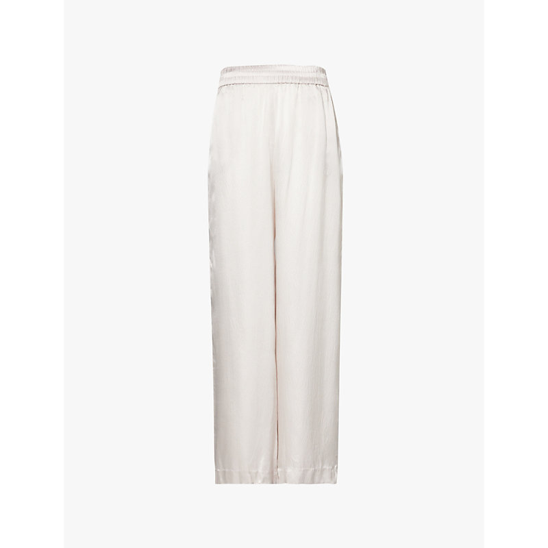 Womens Moonstone Calamity Silk-stain Trousers M