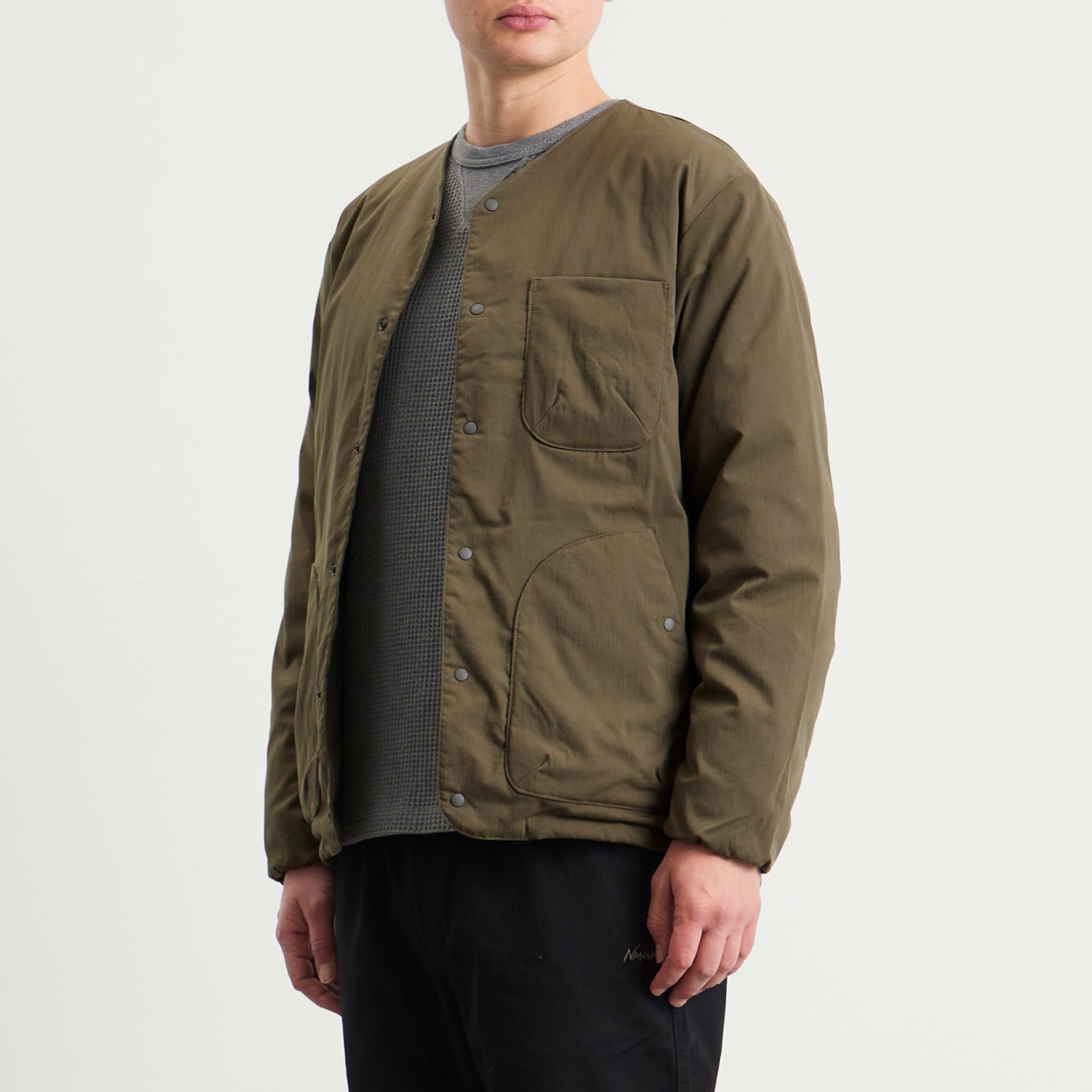 Men's Hinoc Ripstop Inner Down Cardigan Army Green