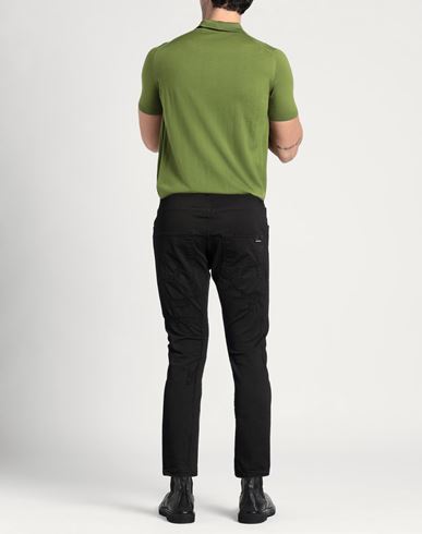 Man Jeans Black Size 34 Cotton, Elastane