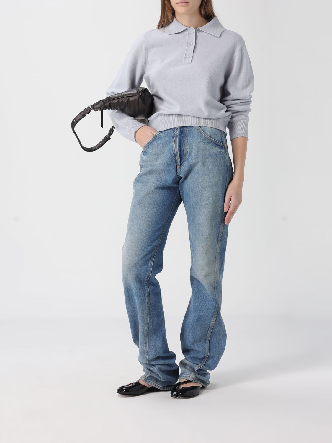 Jeans Woman color Gnawed Blue