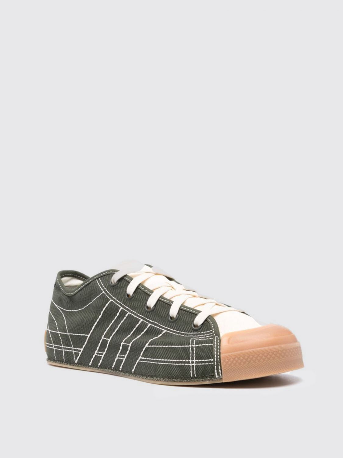Logo-patch sneakers - Green