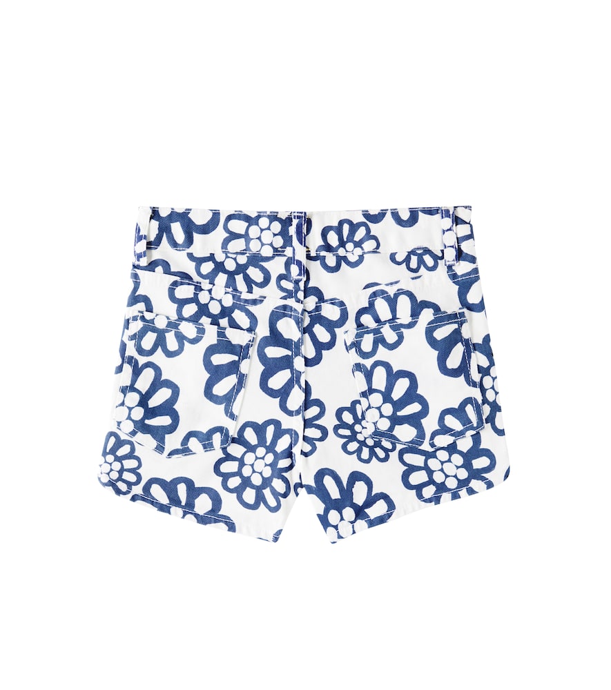 Fábula Floral denim shorts