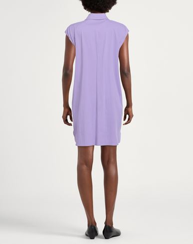 Woman Mini dress Lilac Size 4 Cotton, Polyamide, Elastane