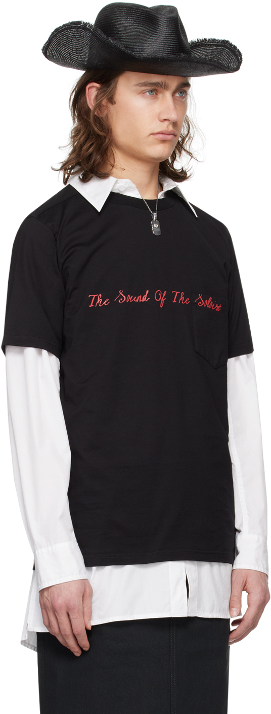 TAKAHIROMIYASHITA TheSoloist. Black 'The Sound Of The Soloist' T-Shirt
