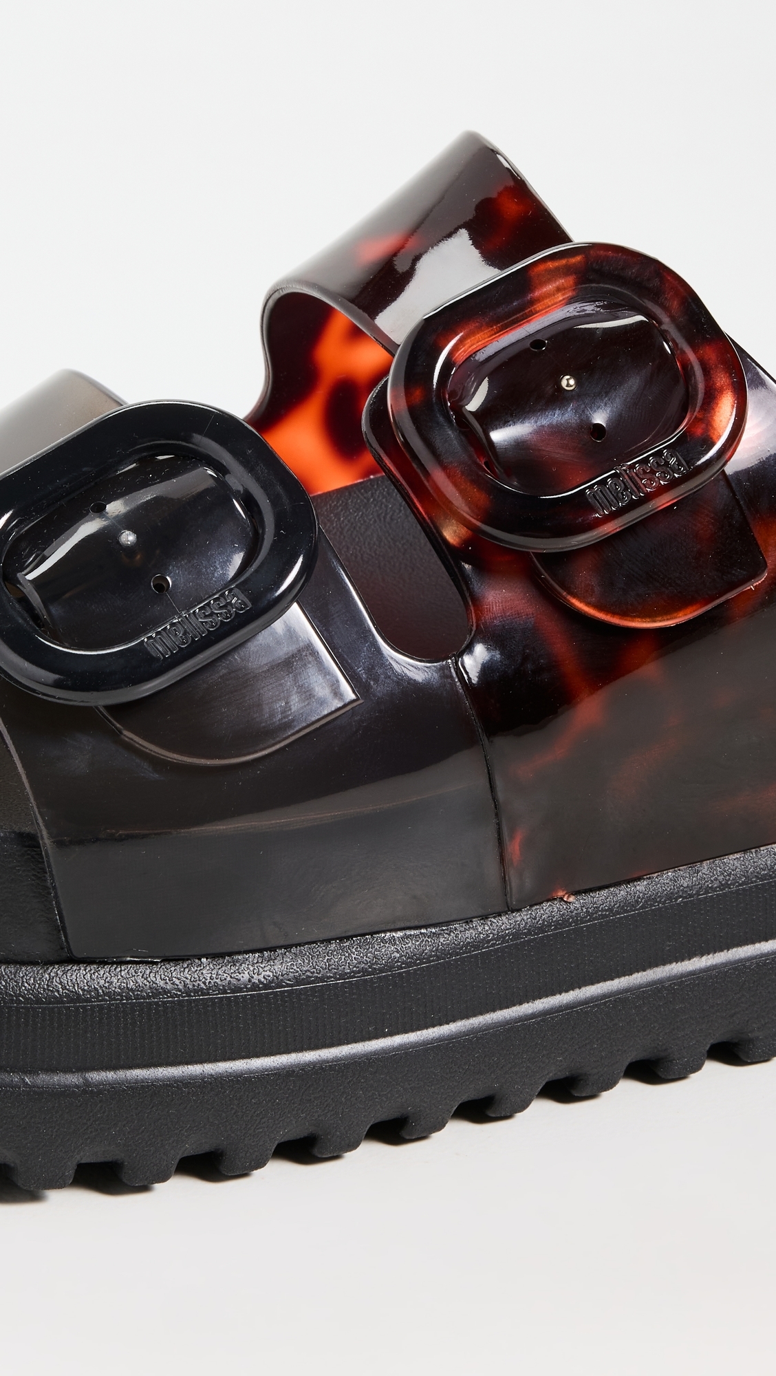 Cozy Platform Sandals Black/Tortoiseshell