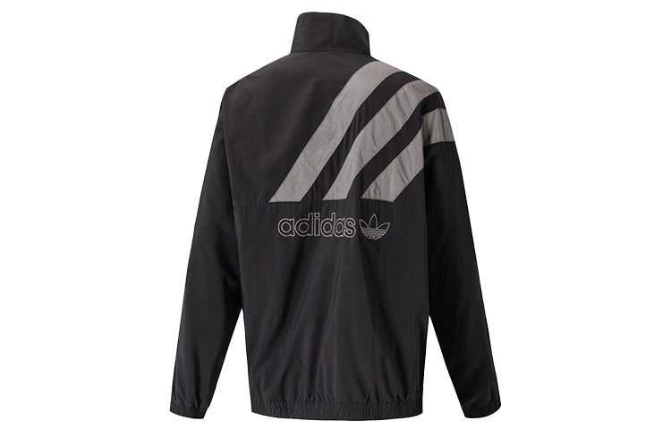 Originals logo Printing Stand Collar Sports Jacket Gray