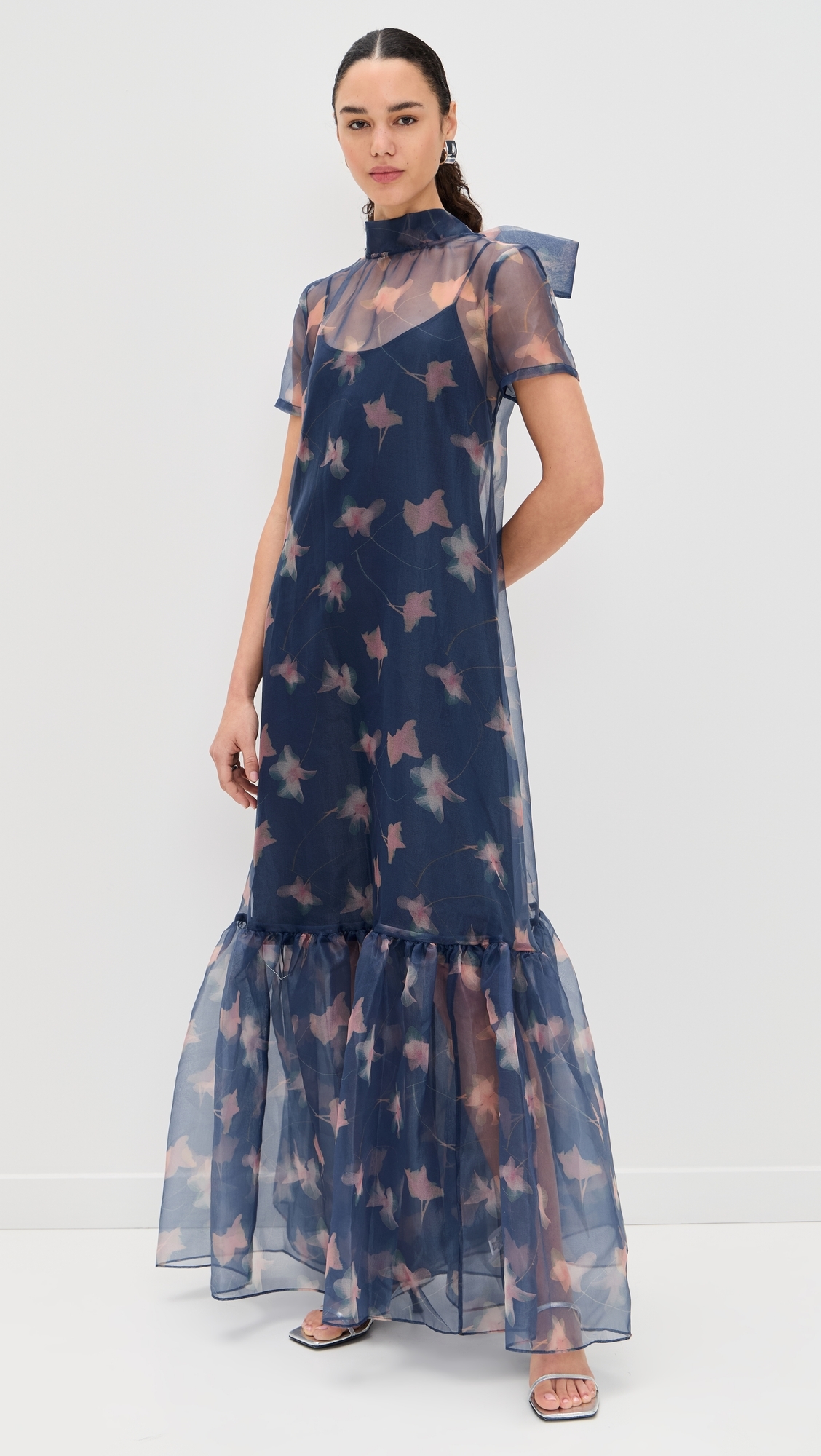 Calluna Dress Botanical Navy
