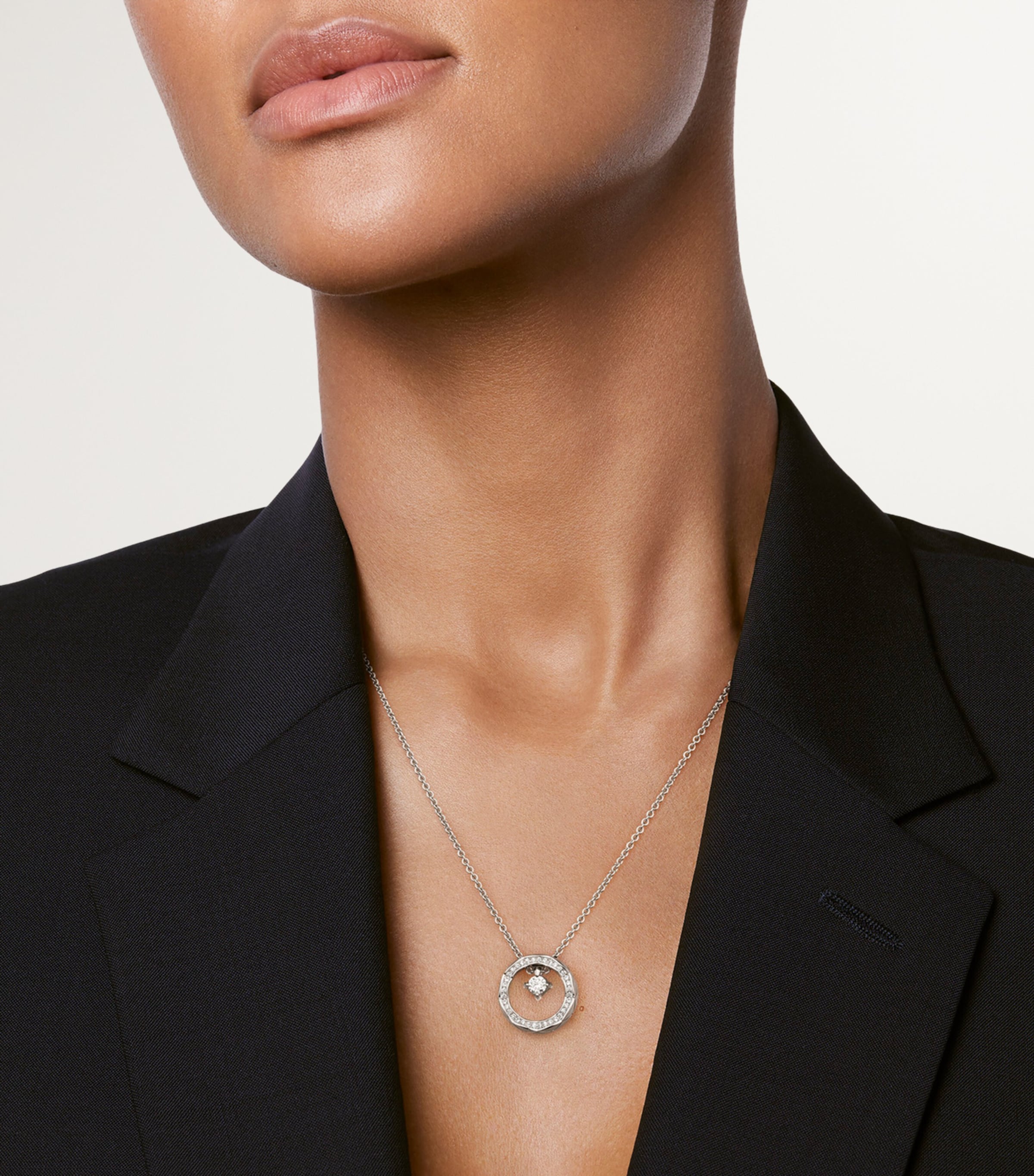 White Gold and Diamond Coco Crush Necklace