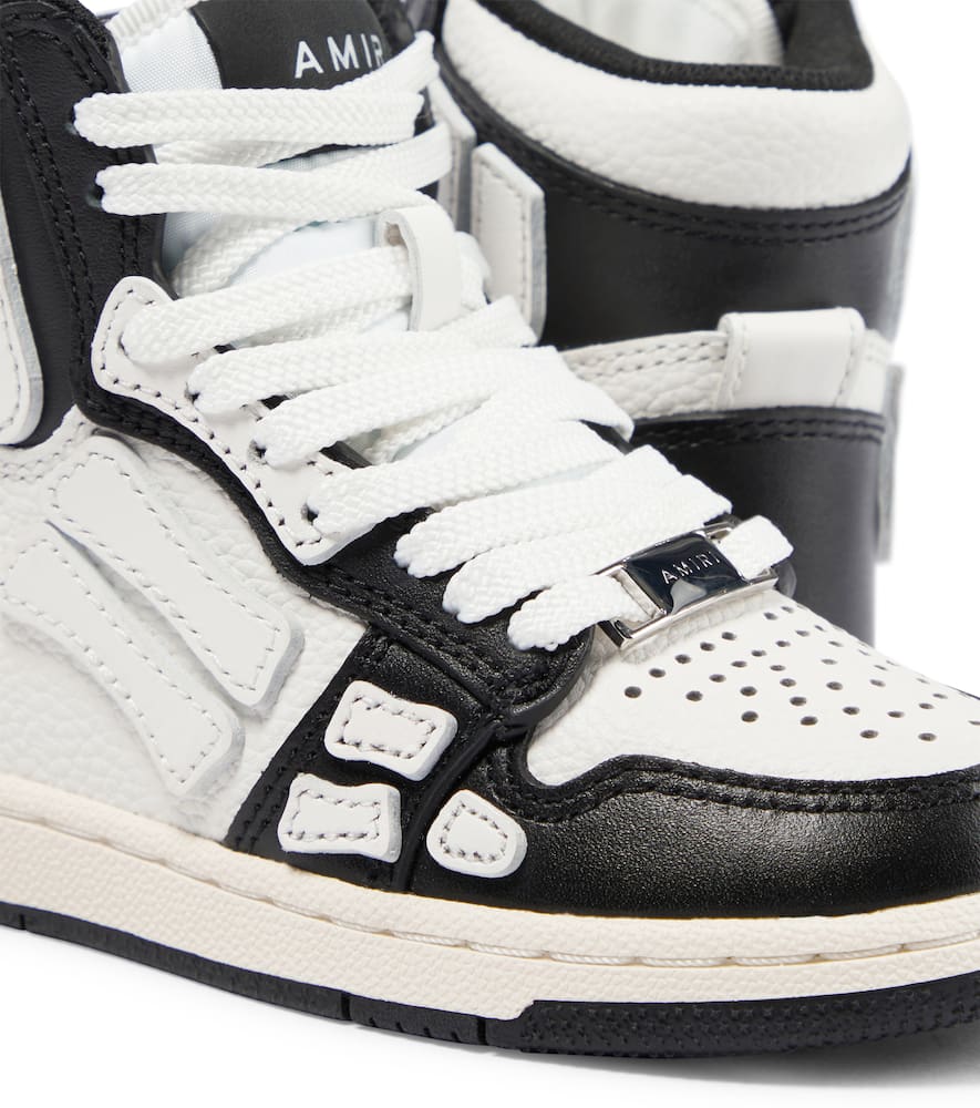Amiri Kids Skeleton leather high-top sneakers