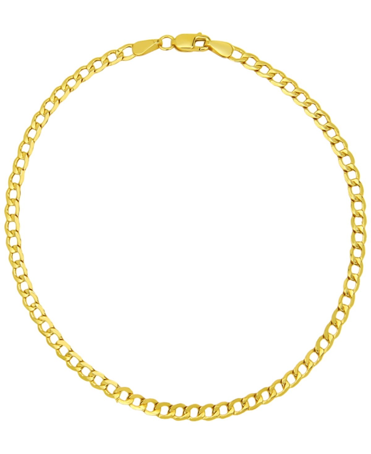 Beveled Curb Link Bracelet in 18k Yellow Gold - Yellow Gold