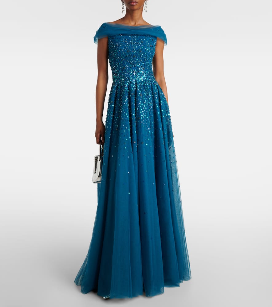 Jenny Packham Bee crystal-embellished gown