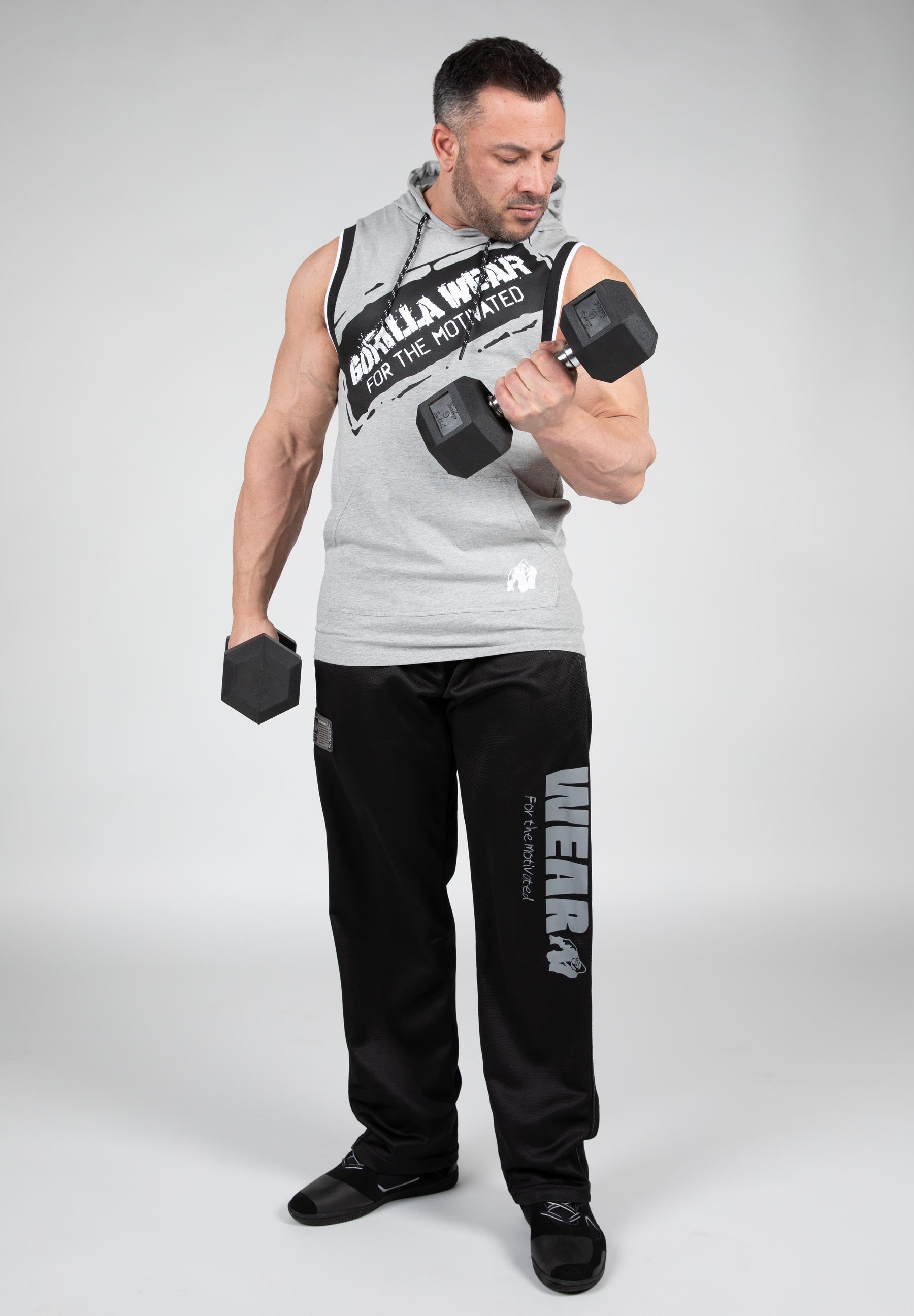 Loretto Hooded Tank Top - Gray