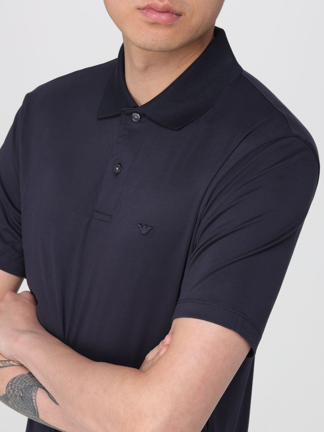 Polo Shirt Men color Navy