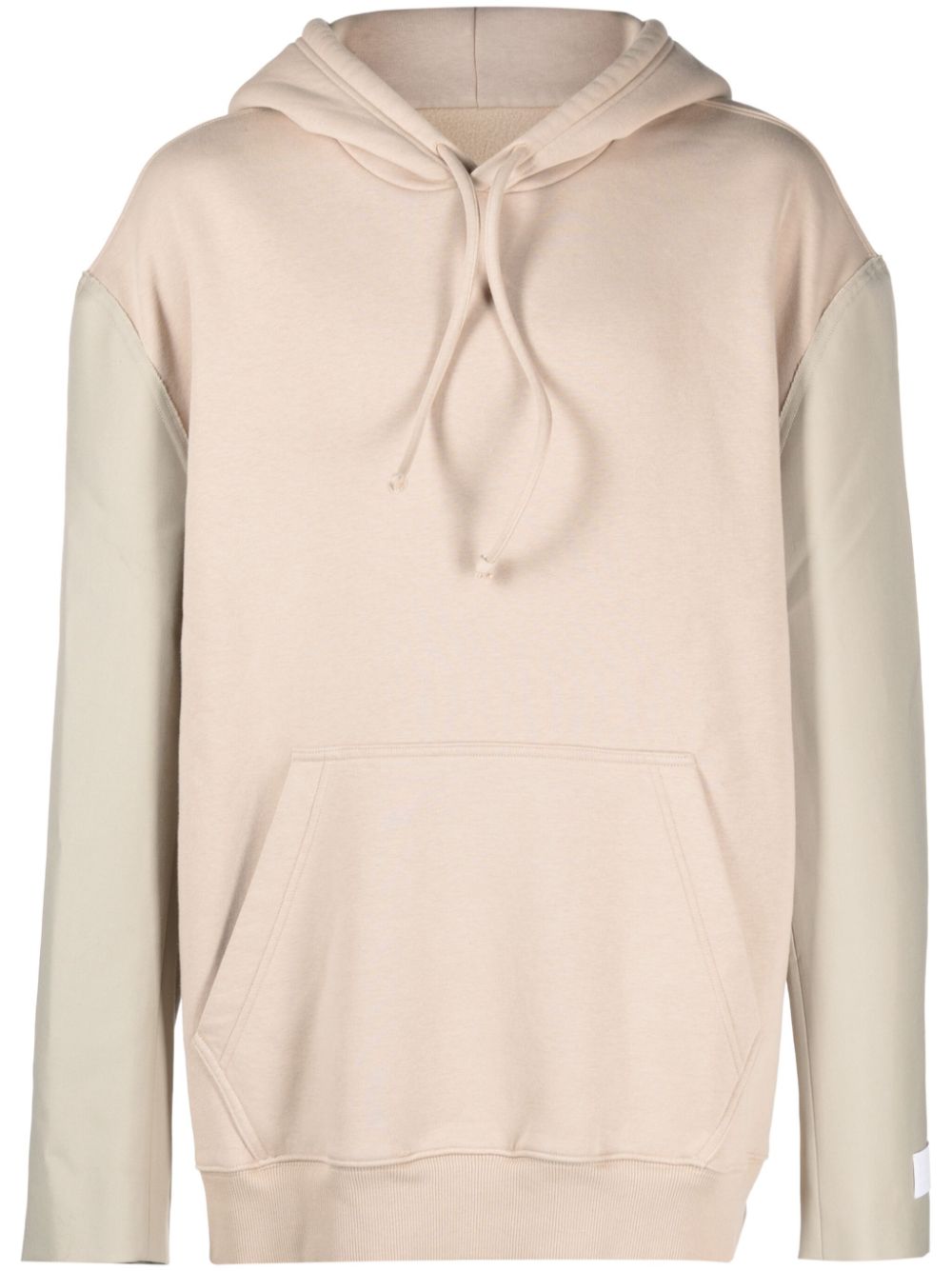 Logo-patch tailored hoodie - Black
