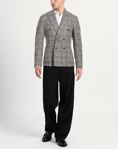Man Blazer Grey Size 40 Alpaca wool, Wool, Polyamide