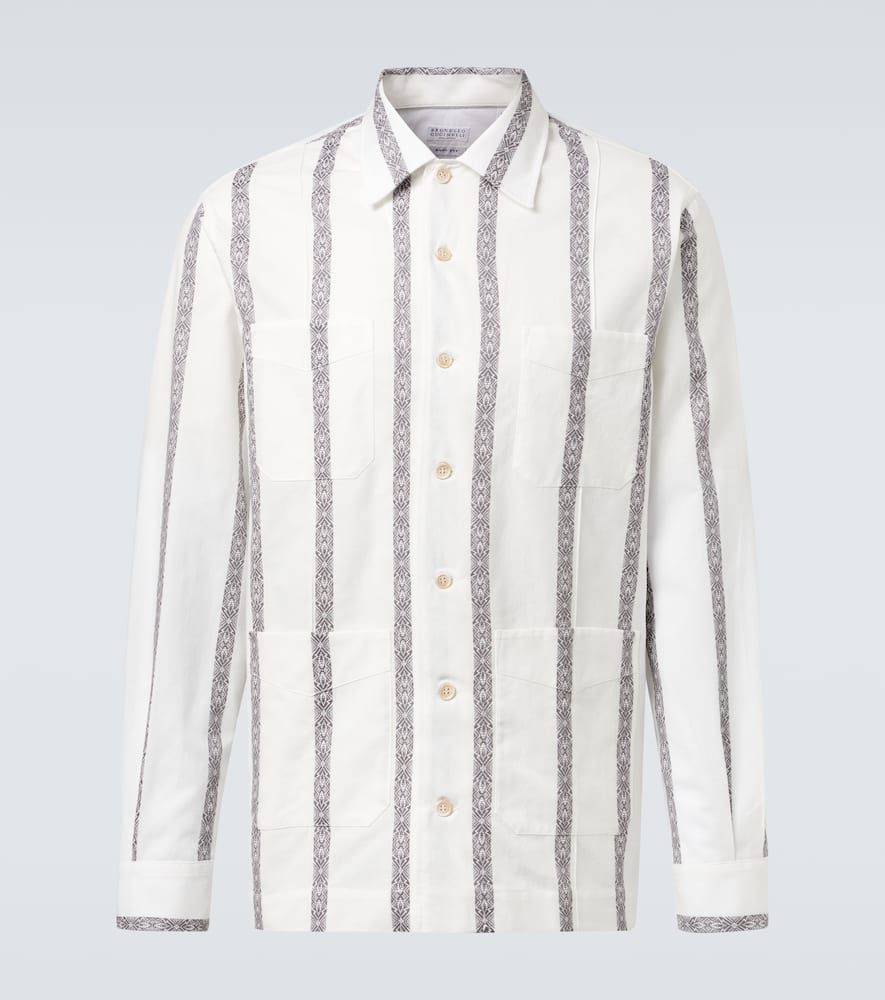 Striped cotton shirt
