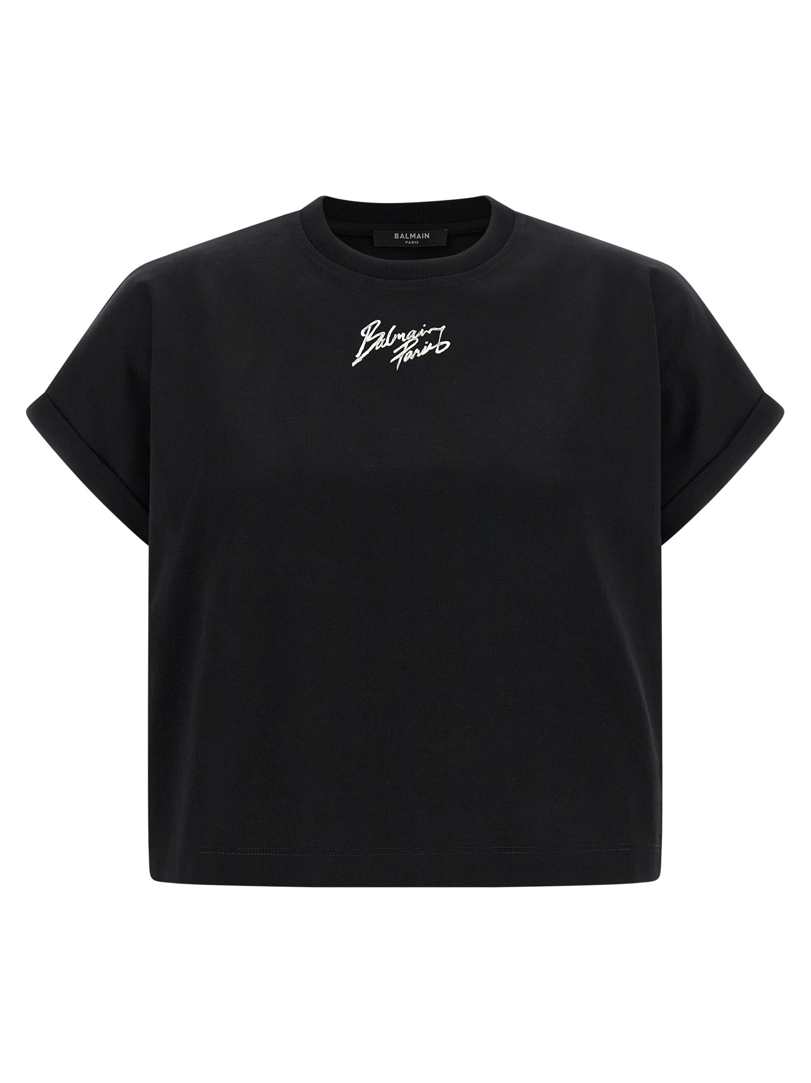 Logo-Print Cotton T-Shirt — Black