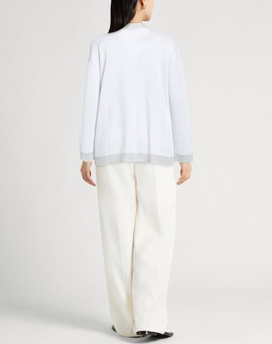 Woman Cardigan White Size 6 Cotton, Viscose, Polyester