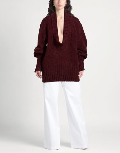 Woman Turtleneck Burgundy Size XS Mohair wool, Polyamide