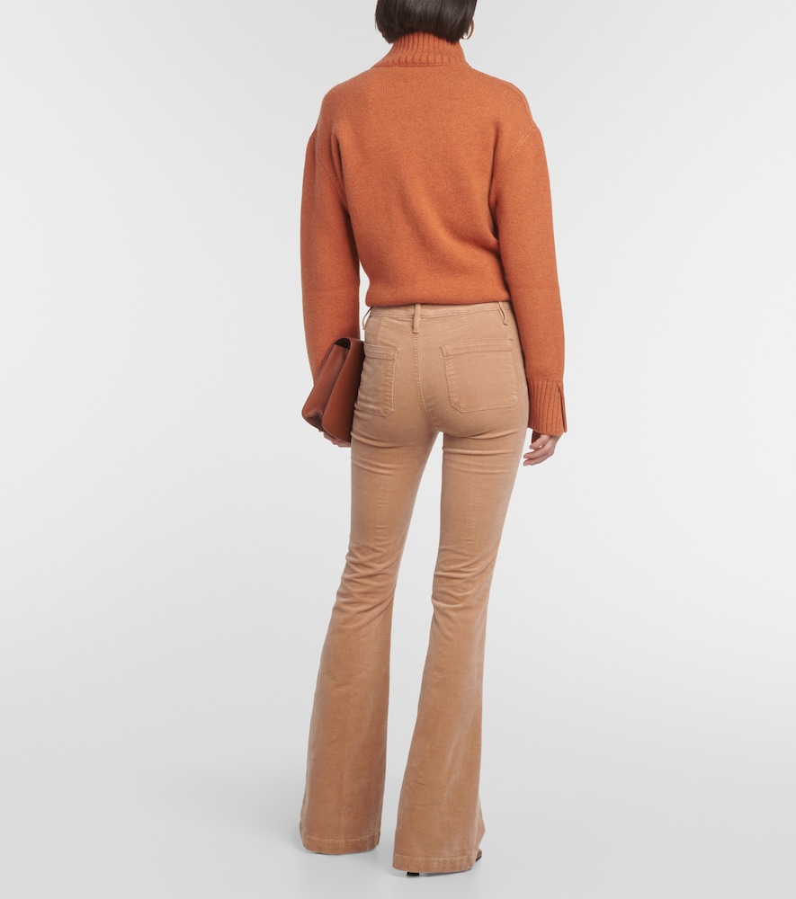High-rise flared jeans