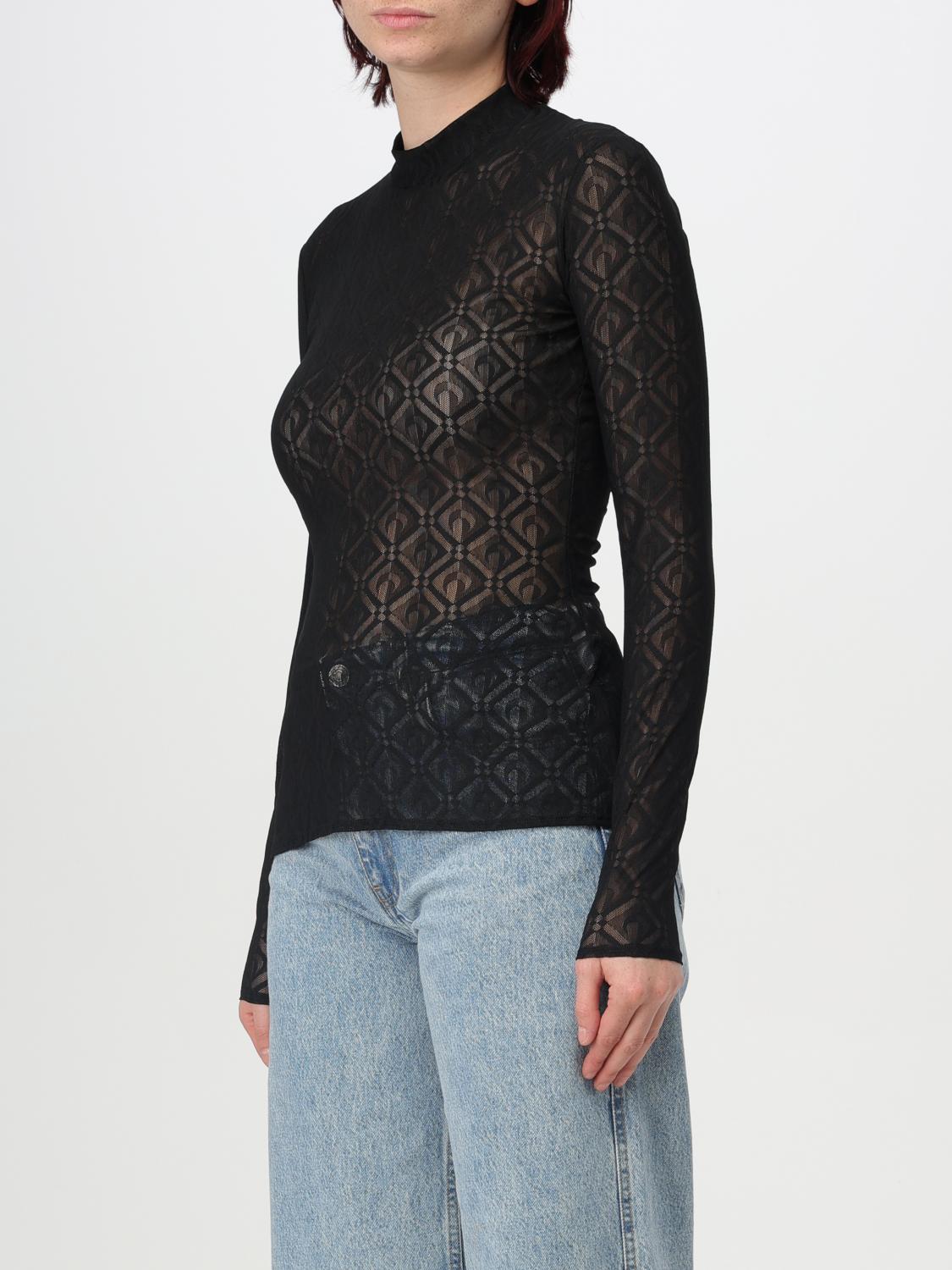 Moon Diamant mesh top - Black