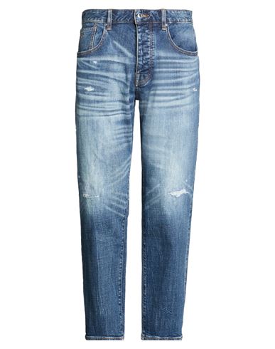 Man Jeans Blue Size 33 Cotton, Elastane