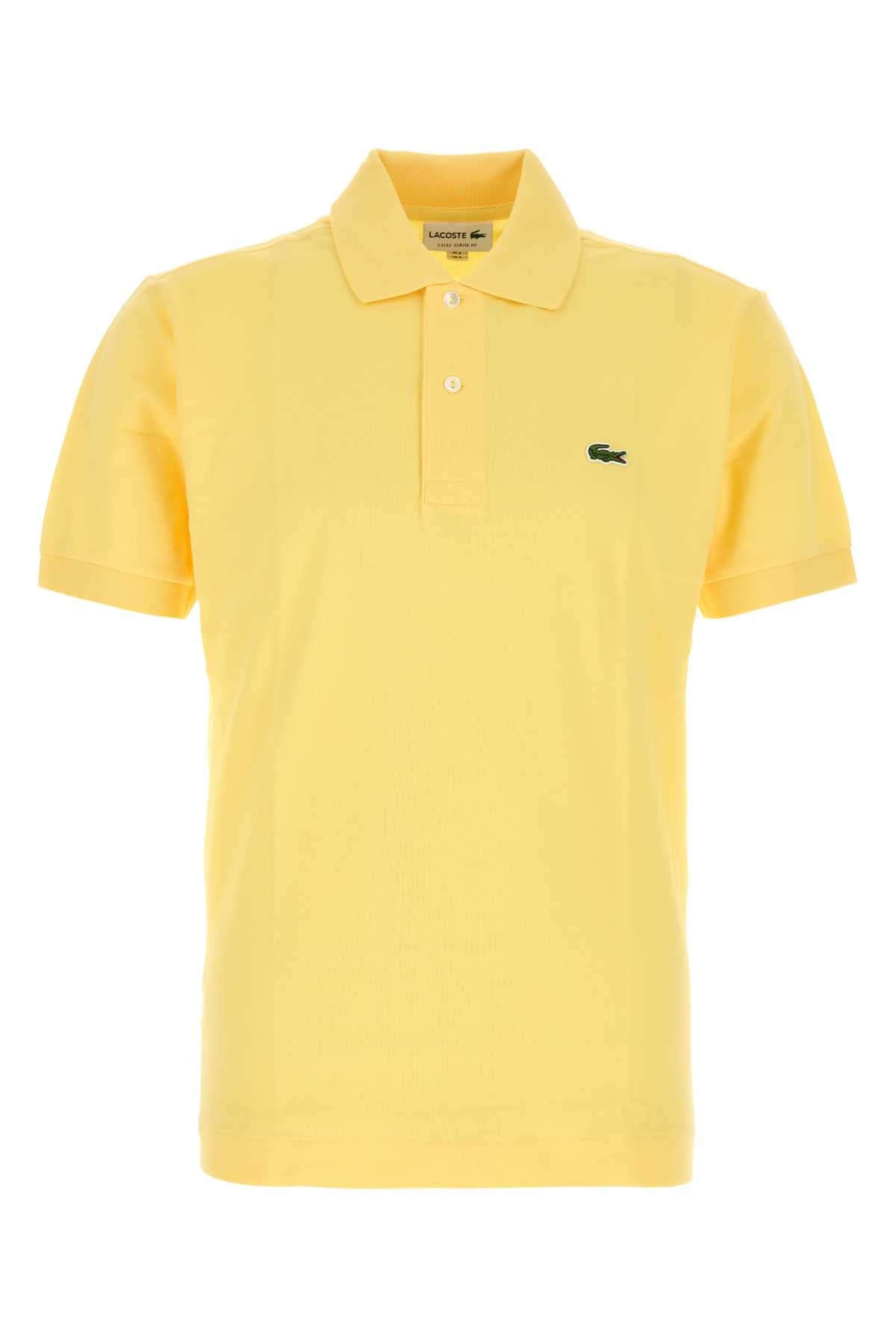 Piquet Cotton Polo Shirt — Yellow