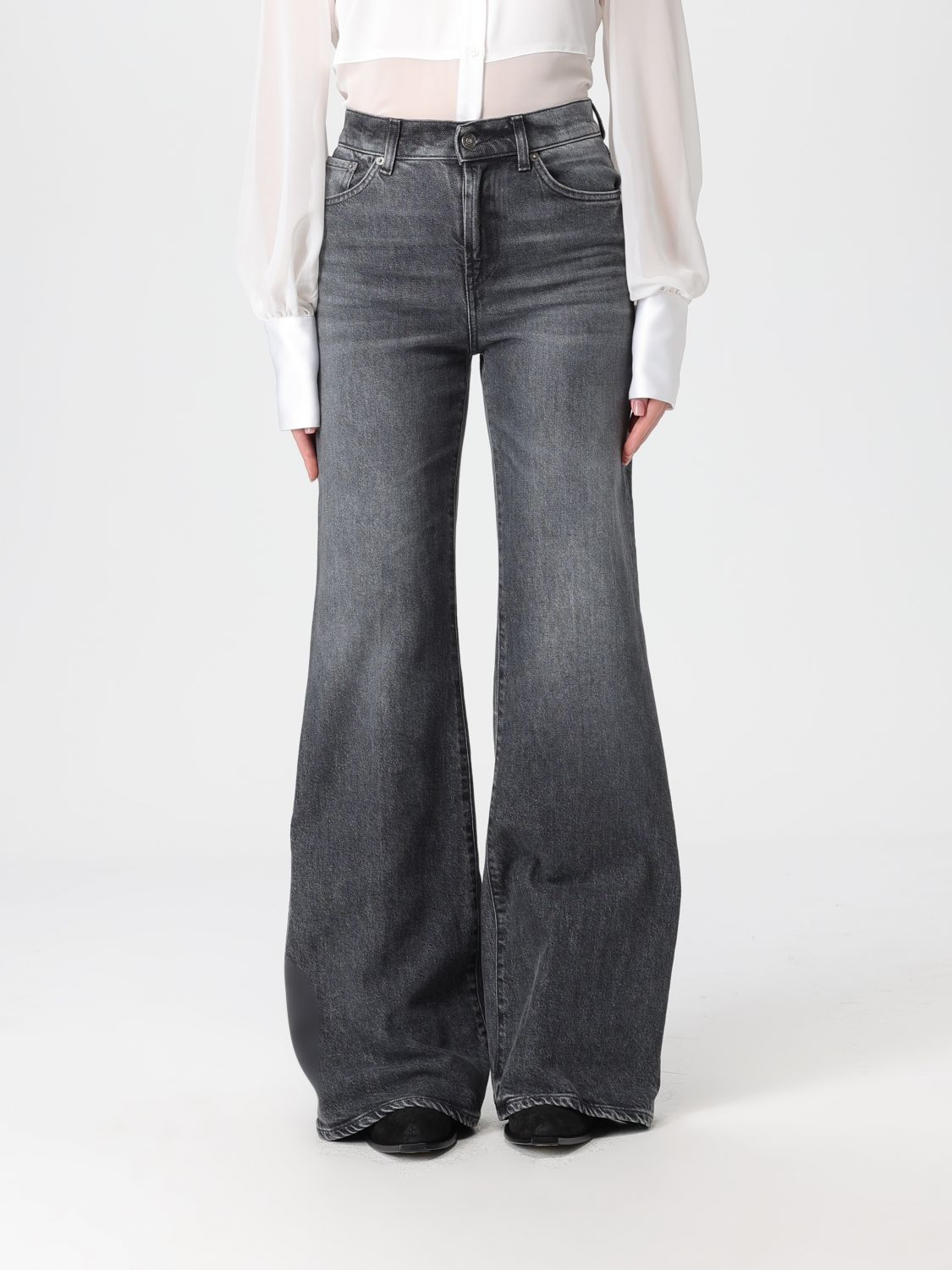 Jeans Woman color Black