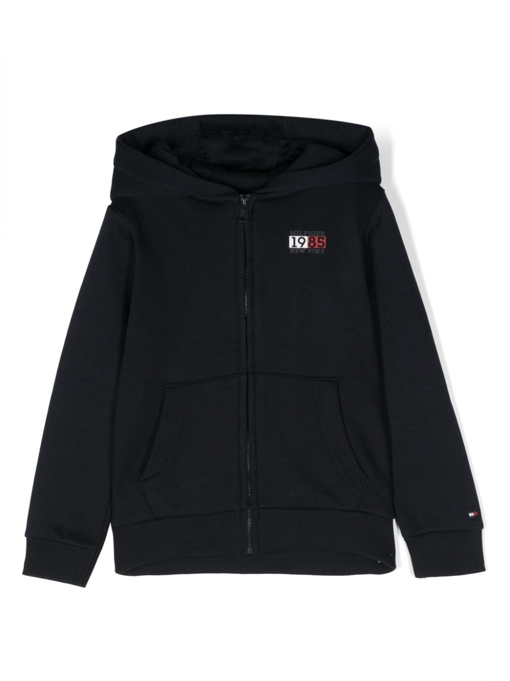 Logo-print jersey bomber jacket - Blue